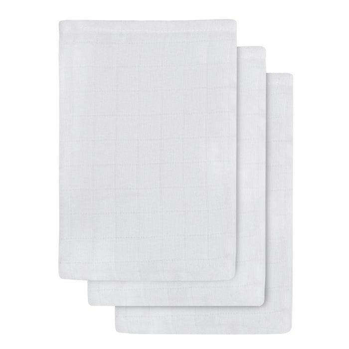 Jollein - Washandje Hydrofiel Wit - 3 Stuks