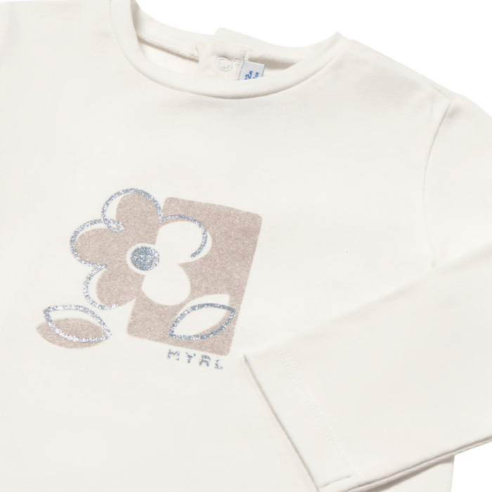 Mayoral - Longsleeve basic t-shirt Natural