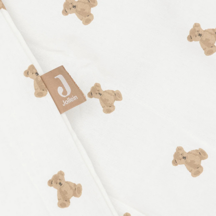 Jollein - Dekbedovertrek met sloop 100x140cm Mini Teddy Bear