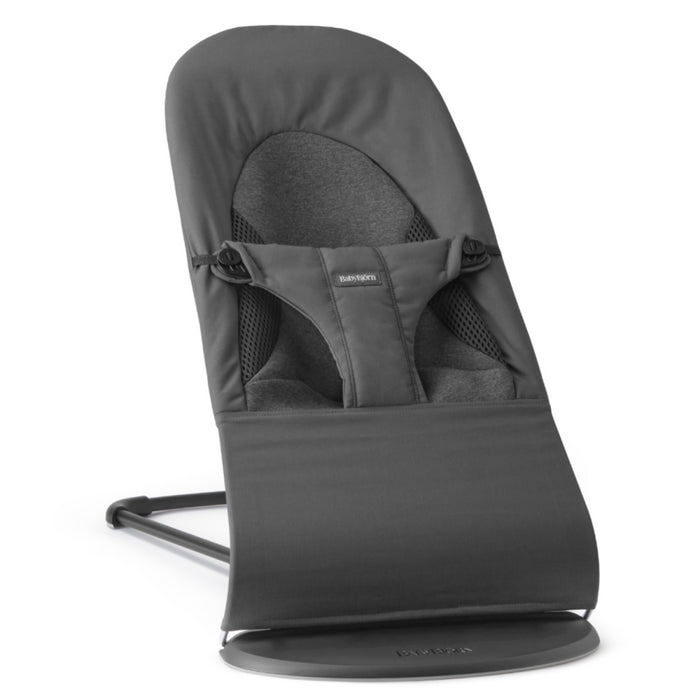 Babybjorn - Wipstoeltje Balance Soft  - Geweven Jersey Tri Fabric Donkergrijs
