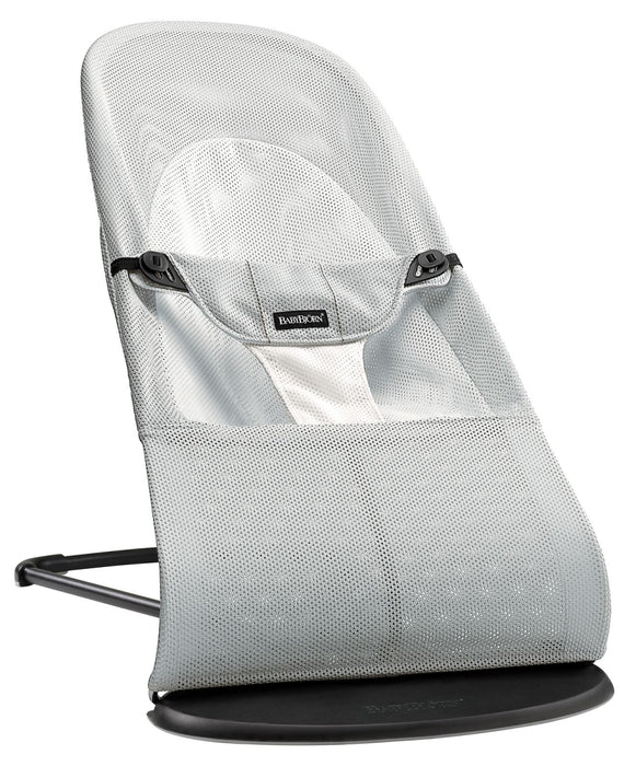 Babybjorn - Wipstoeltje Balance Soft  - Mesh Zilver Wit