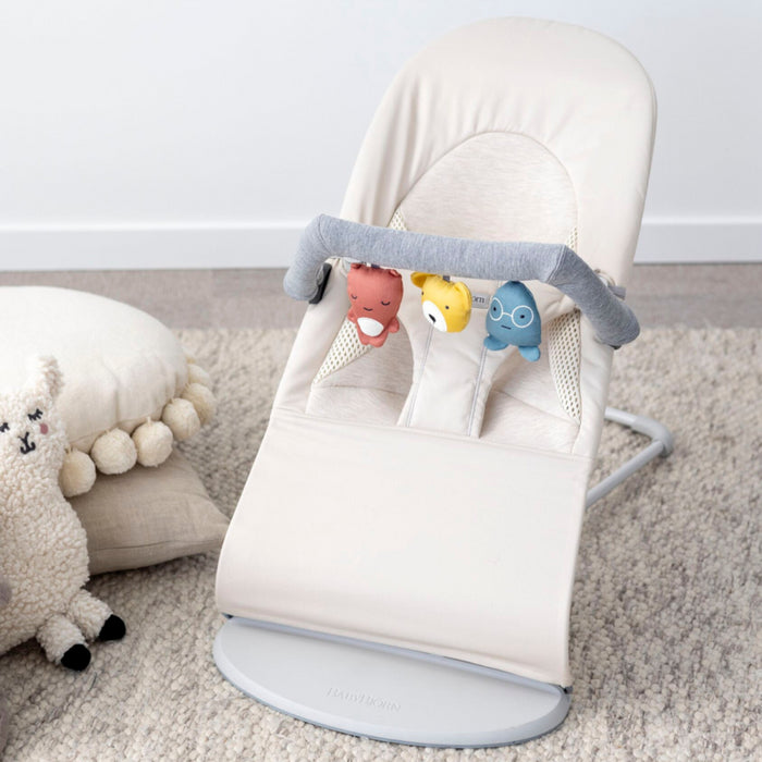 Babybjorn - Wipstoeltje Balance Soft  - Geweven Jersey Tri Fabric Lichtbeige