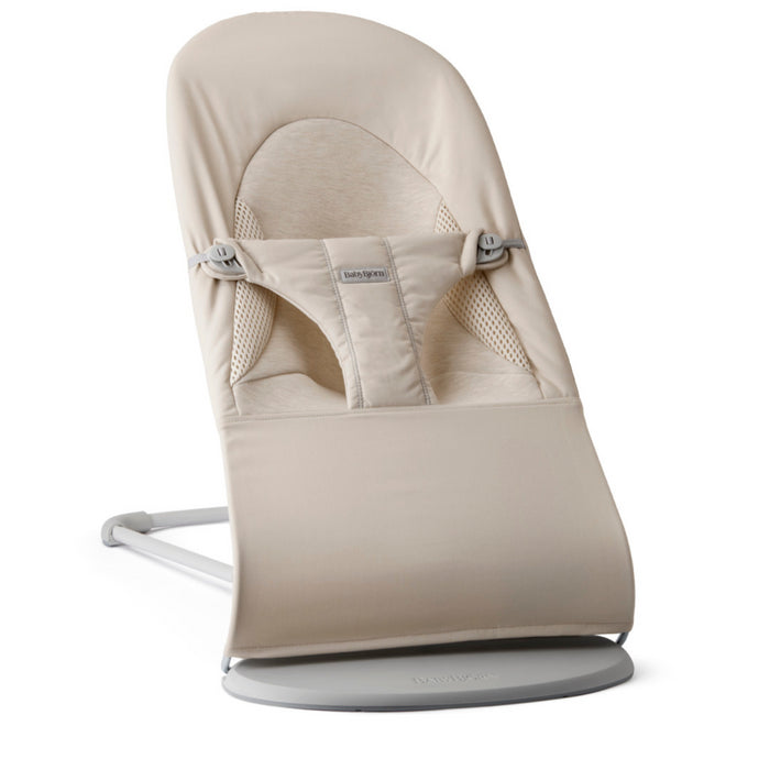 Babybjorn - Wipstoeltje Balance Soft  - Geweven Jersey Tri Fabric Lichtbeige
