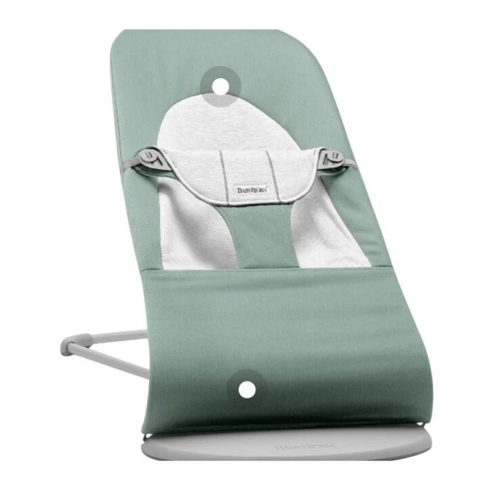 Babybjorn - Wipstoeltje Balance Soft  - Geweven Jersey Lichtsalie Grijs