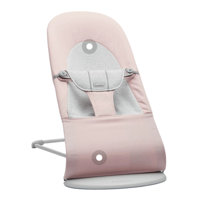 Babybjorn - Wipstoeltje Balance Soft  - Geweven Jersey Lichtroze Grijs