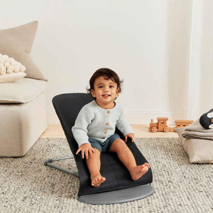 Babybjorn - Wipstoeltje Bliss  - Geweven klassiek quilt Zwart