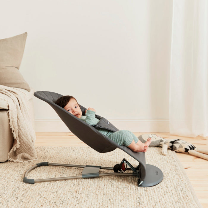 Babybjorn - Wipstoeltje Bliss  - Geweven klassiek quilt Antraciet