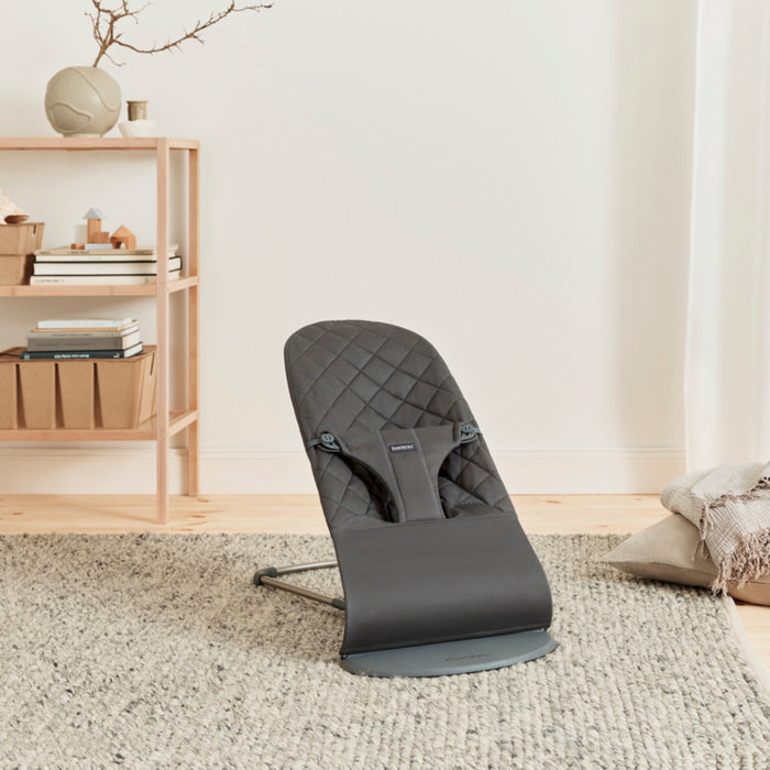 Babybjorn - Wipstoeltje Bliss  - Geweven klassiek quilt Antraciet