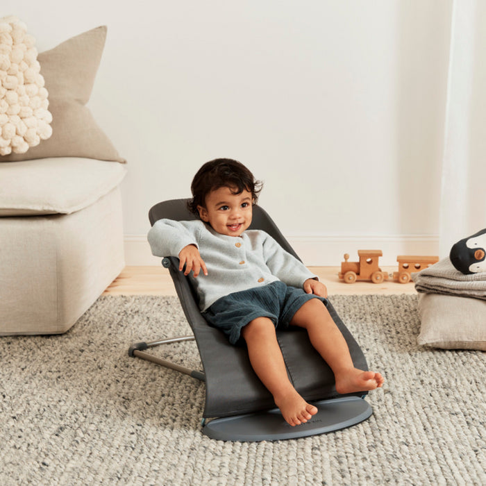 Babybjorn - Wipstoeltje Bliss  - Geweven klassiek quilt Antraciet