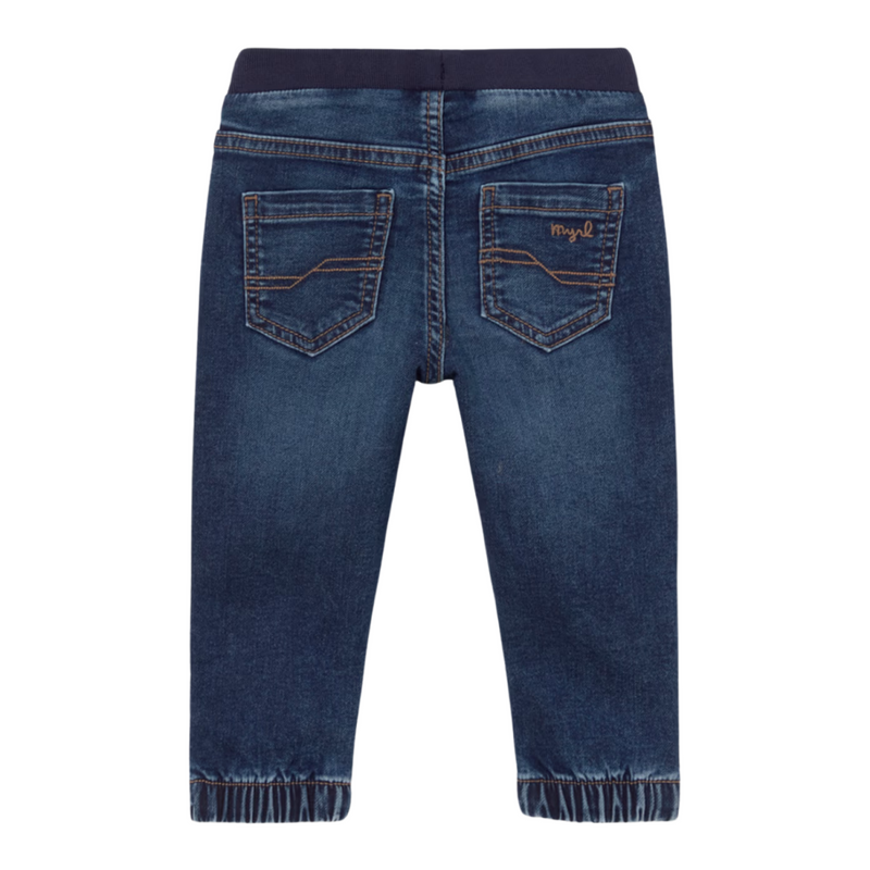 Mayoral - Soft denim jogger pants Dark