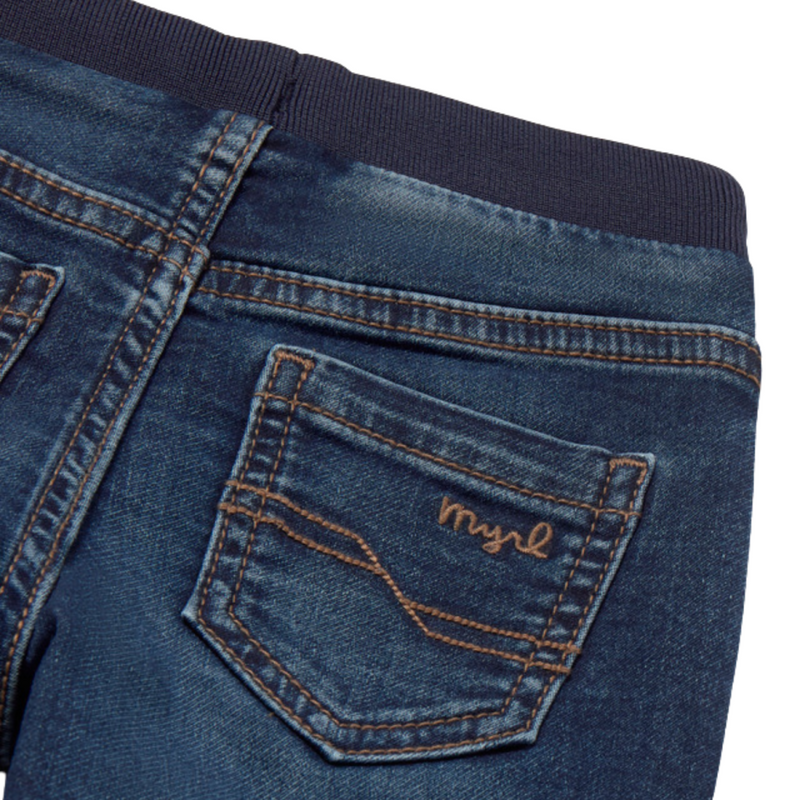 Mayoral - Soft denim jogger pants Dark