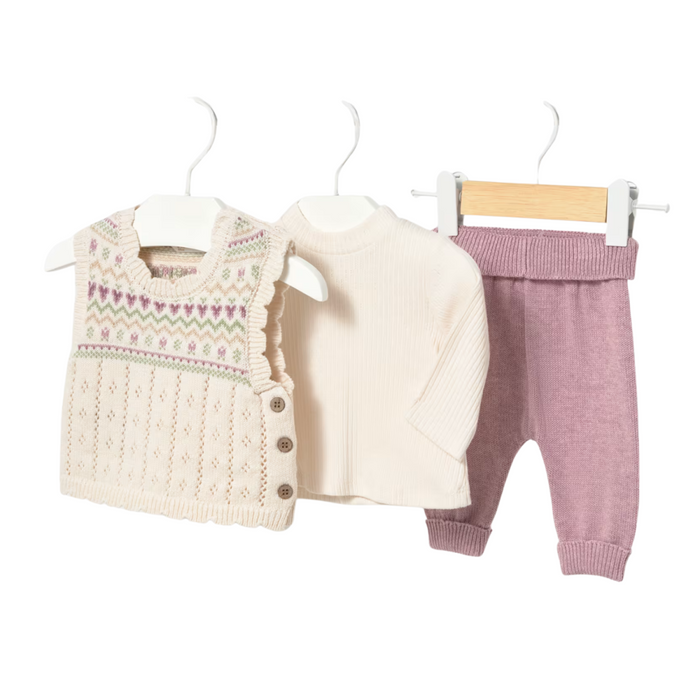 Mayoral - Knit leggings set H. Mauve