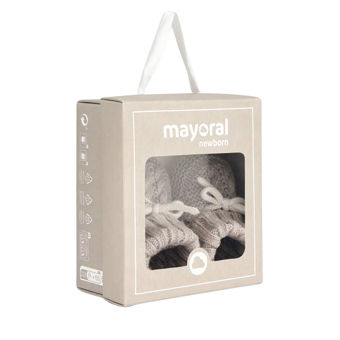 Mayoral - Knit booties H. Mocha