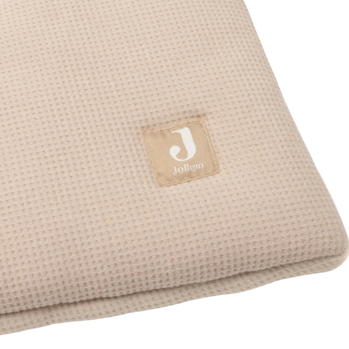 Jollein - Boxkleed 75x95cm Little Waffle Warm Sand/ Sand