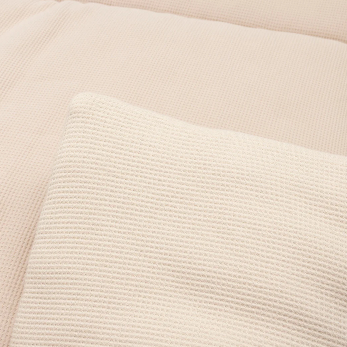 Jollein - Boxkleed 75x95cm Little Waffle Warm Sand/ Sand