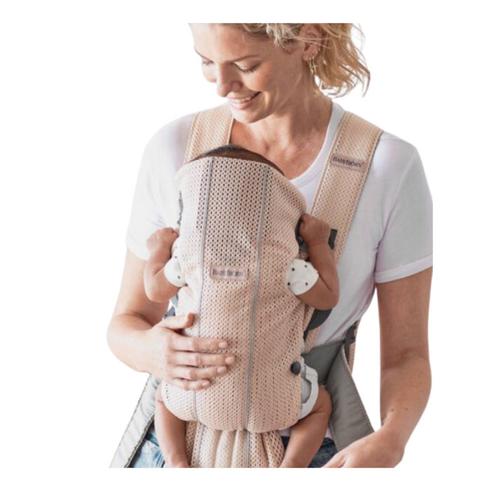 Babybjorn - Draagzak Mini - 3D Mesh Parelroze