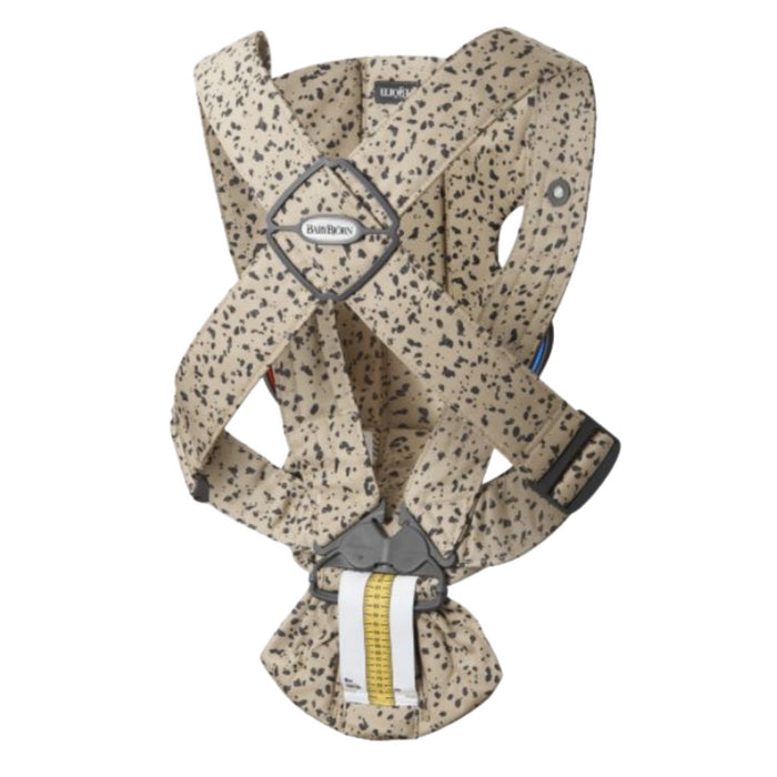 Babybjorn - Draagzak Mini - Geweven Beige Donkergrijze Print