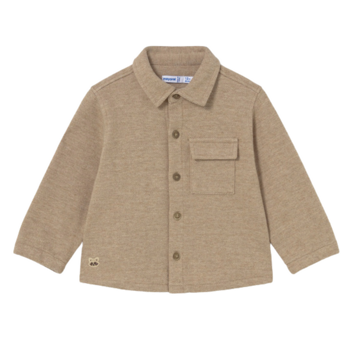 Mayoral - Comfort-knit overshirt Truffle