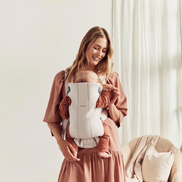 Babybjorn - Draagzak Mini - 3D Jersey Lichtbeige