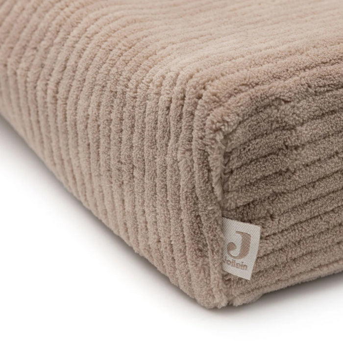 Jollein - Aankleedkussenhoes 50x70cm Cloudy Rib Milky coffee