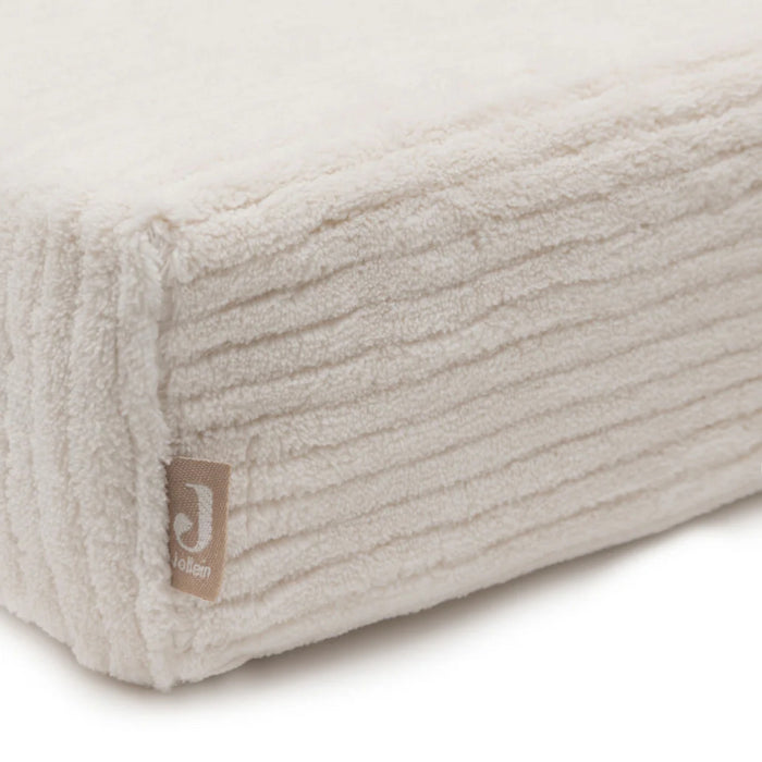 Jollein - Aankleedkussenhoes 50x70cm Cloudy Rib Oatmeal