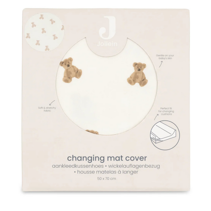 Jollein - Changing mat cover jersey Mini Teddy Bear- 50cm/70cm