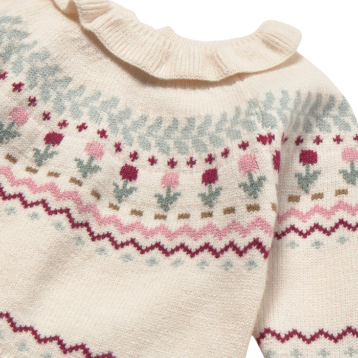Mayoral - knit sweater with pattern Pottery