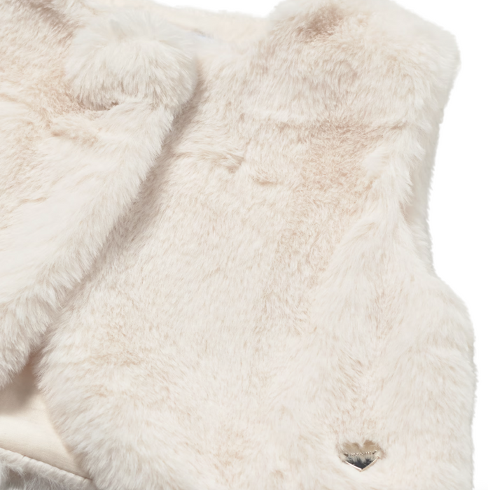 Mayoral - Fur vest Soy
