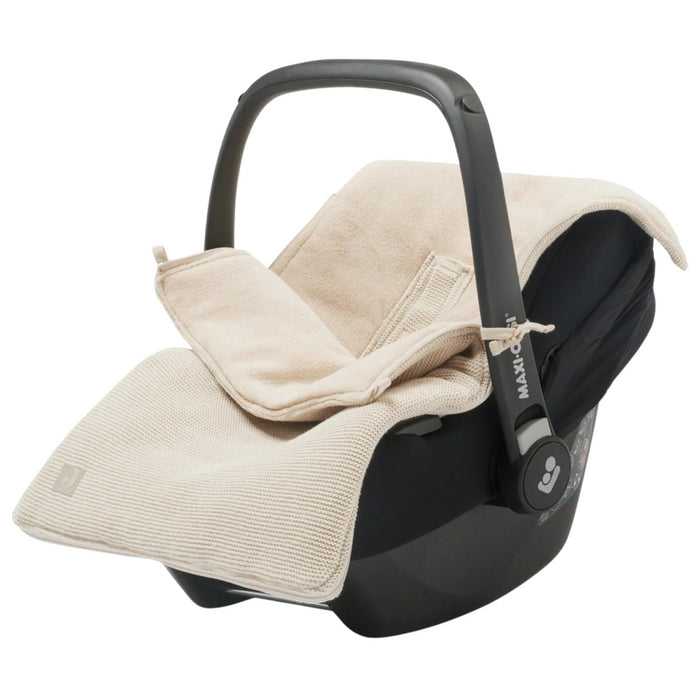 Jollein - Voetenzak groep 0+ 3/5 punts gordel Basic Knit - Nougat