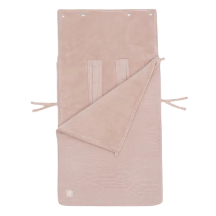 Jollein - Voetenzak groep 0+ 3/5 punts gordel Basic Knit - Wild rose