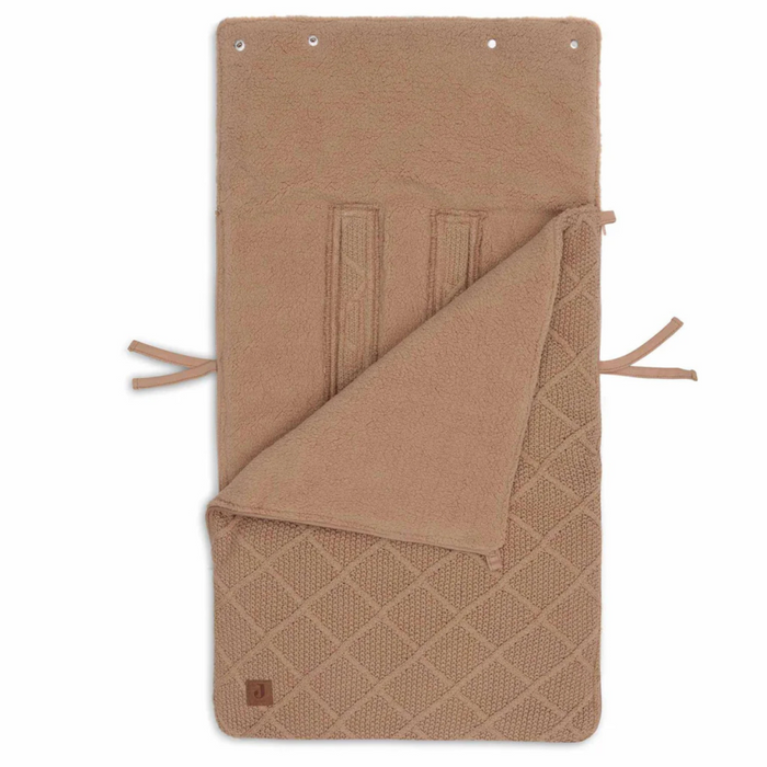 Jollein - Voetenzak groep 0+ - Check Knit Biscuit