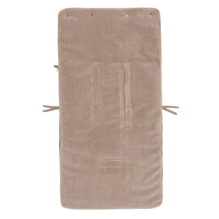 Jollein - Voetenzak groep 0+ 3/5 punts gordel Cloudy Rib Milky Coffee