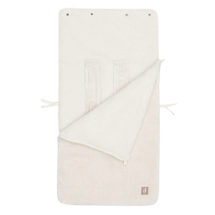 Jollein - Voetenzak groep 0+ 3/5 punts gordel Cloudy Rib Oatmeal