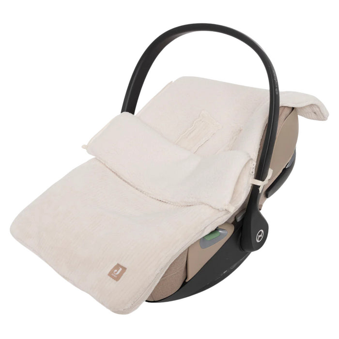 Jollein - Voetenzak groep 0+ 3/5 punts gordel Cloudy Rib Oatmeal