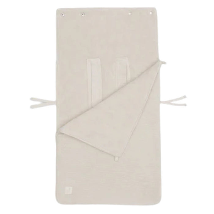 Jollein - Voetenzak groep 0+ 3/5 punts gordel Basic Knit - Oatmeal