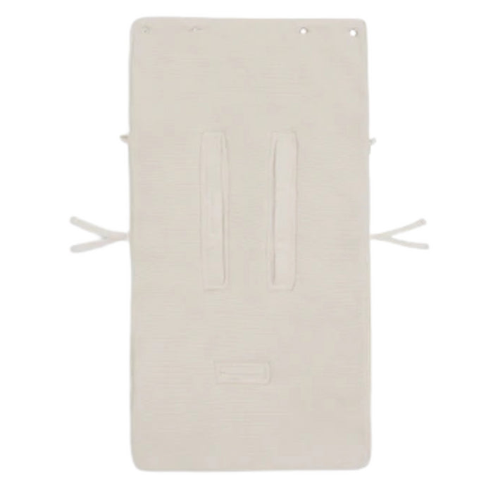 Jollein - Voetenzak groep 0+ 3/5 punts gordel Basic Knit - Oatmeal