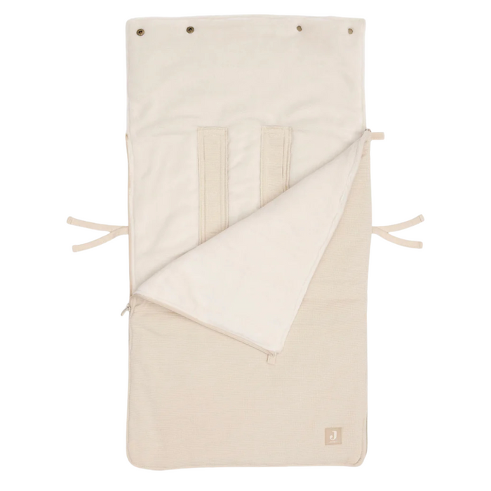 Jollein - Voetenzak groep 0+ 3/5 punts gordel Little Waffle Sand