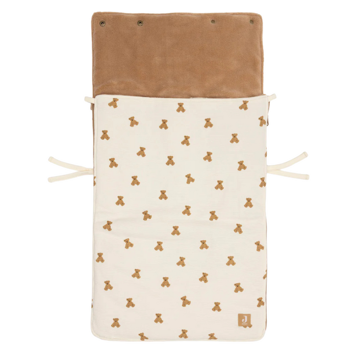 Jollein - Voetenzak groep 0+ 3/5 punts gordel Mini Teddy Bear Waffle