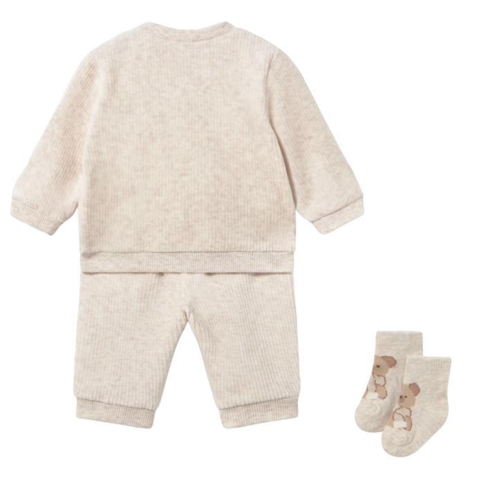 Mayoral - 2-pc corduroy knit tracksuit H. Milk
