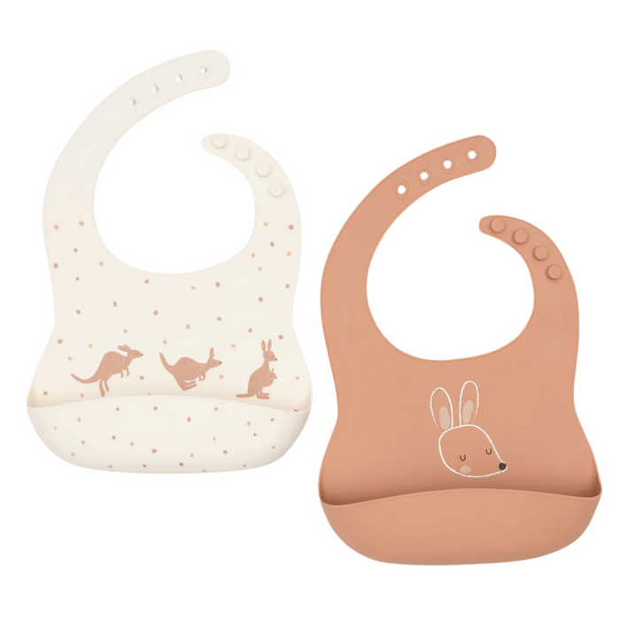Jollein - Slab Siliconen Kangaroots 2-pack