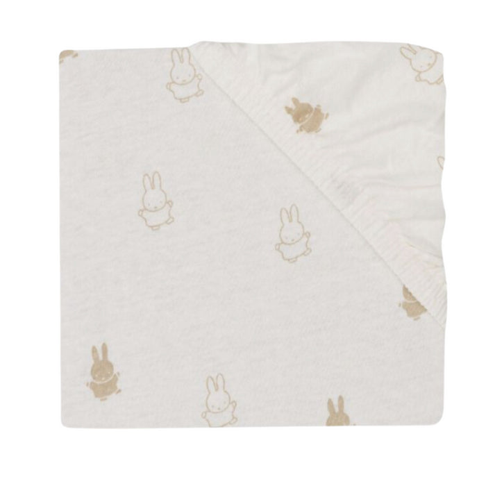 Jollein - Aankleedkussenhoes Jersey 50x70cm Happy Miffy - Nougat