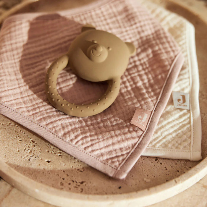 Jollein - Slab Bandana Hydrofiel Wild rose/Oatmeal (2pack)