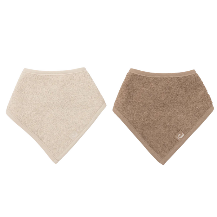 Jollein - Slab Bandana Soft Sand/Milky Coffee (2pack)