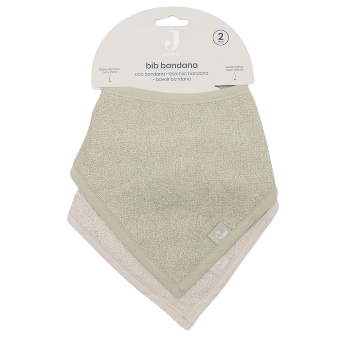Jollein - Slab Bandana Soft Matcha/Sand (2pack)
