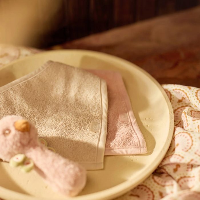 Jollein - Slab Bandana Soft Silk Rose/Sand (2pack)