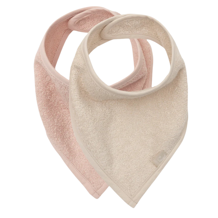 Jollein - Slab Bandana Soft Silk Rose/Sand (2pack)