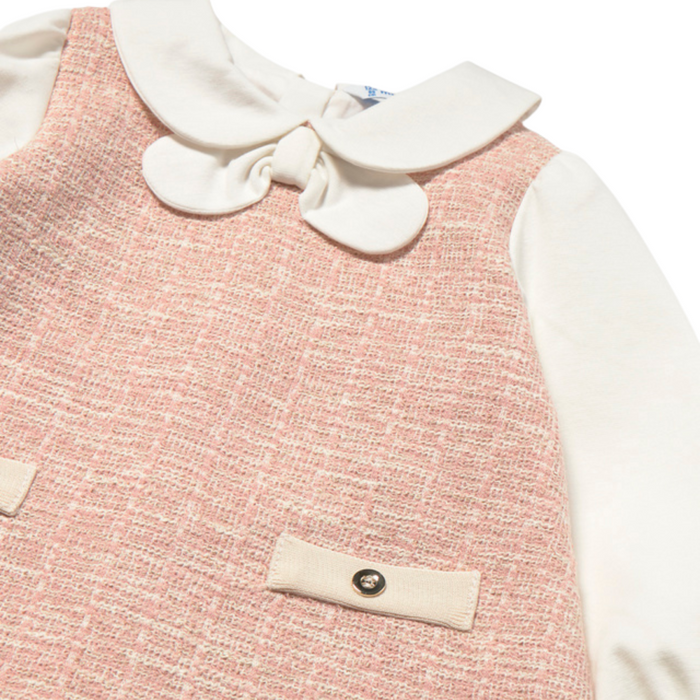 Mayoral - Tweed-knit combined dress petisui