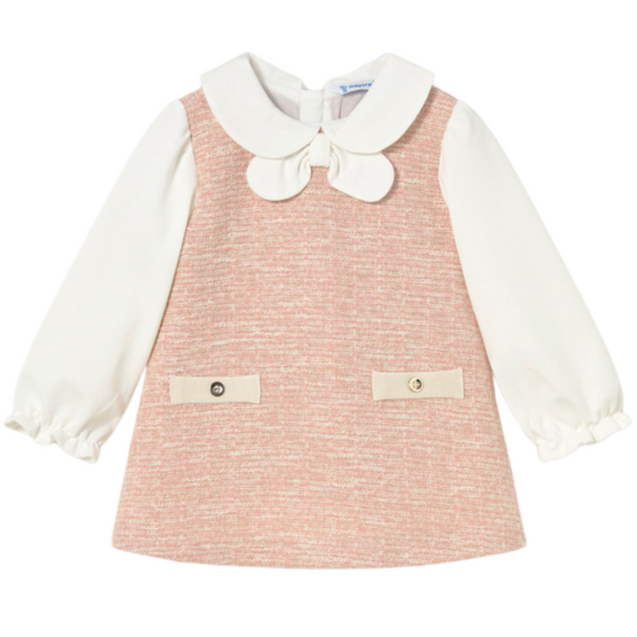 Mayoral - Tweed-knit combined dress petisui