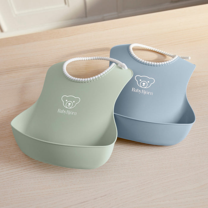 Babybjorn - Baby Slab duopack - Pastelgroen Pastelblauw