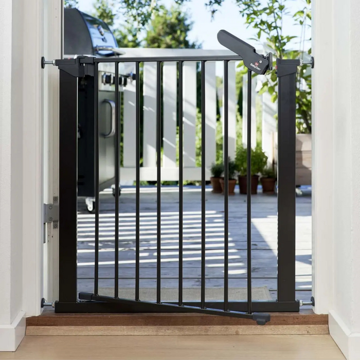 Babydan - Asta deurhekje metaal - Zwart (2 VERLENGSTUKKEN) (73.5cm - 93.3cm)